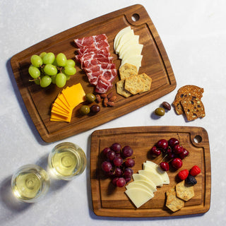 TB Home® 2-Piece Acacia Wood Cutting Board Set - La Cuisine