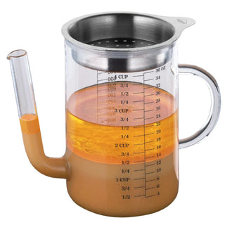 Glass Gravy Fat Separator - La Cuisine