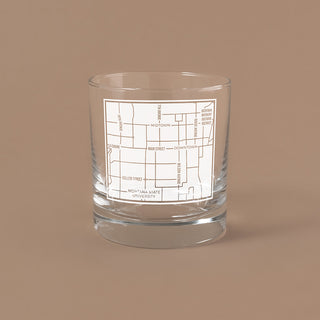 Block Glass, Bozeman MT Map, 11oz - La Cuisine