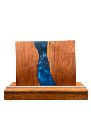 12X16" Resin/Wood Charcuterie Board - Blue Epoxy - La Cuisine
