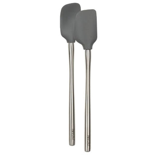 Flex-Core Spat Spoon SS Handle Charcoal - La Cuisine