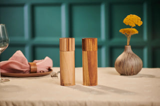 Galloway Acacia Wood Salt & Pepper Mill Set - La Cuisine