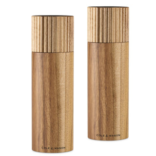 Galloway Acacia Wood Salt & Pepper Mill Set - La Cuisine