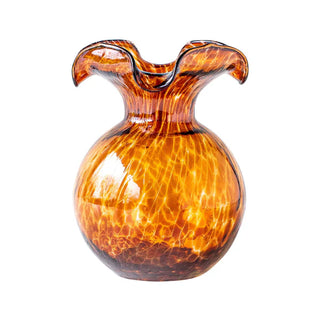 Hibiscus Glass Fluted Small Vase - La Cuisine