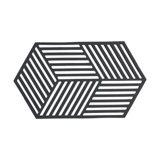 Hexagon Trivet Large - Black - La Cuisine