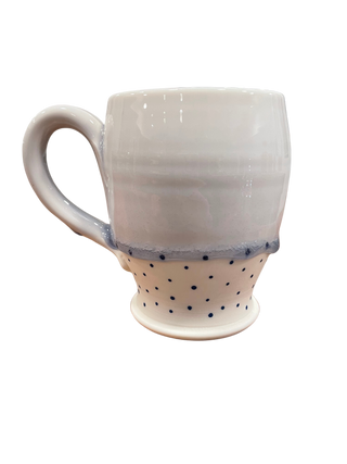 Blue & Ivory Glazed Mug - La Cuisine