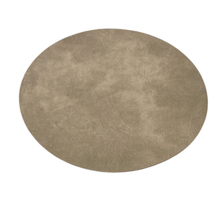 Beige Tanner Placemats 15" Round, Set/4 - La Cuisine