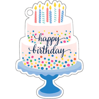 Birthday Cake Die-Cut Gift Tags - La Cuisine