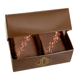 Semi-Sweet Chocolate & Caramel w/Hawaiian Alaea Sea Salt (2 PC) - La Cuisine