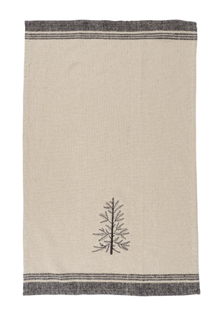 Natural Embroidered Kitchen Towel - La Cuisine