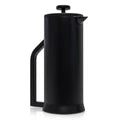 French Press, Double Wall Stainless Steel 1L (Black) - La Cuisine