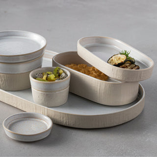 Notos Deep Oval Tray 7", Dune Path - La Cuisine