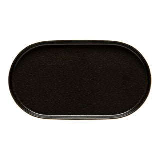 Notos Oval Platter 14", Latitude Black - La Cuisine