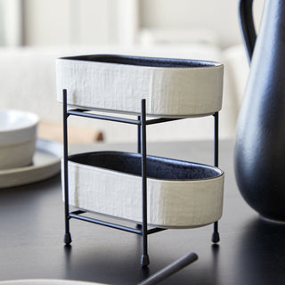 Square Metallic Riser (Notos Collection) - La Cuisine