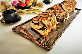 Rectangular Cocktail Tray w/ Glass Insert - La Cuisine