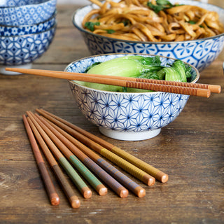 Multi Stripe Chopsticks, Set/5 - La Cuisine