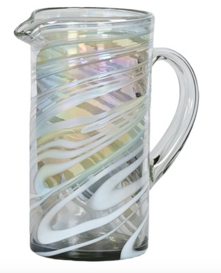 White Swirl Straight Pitcher - La Cuisine