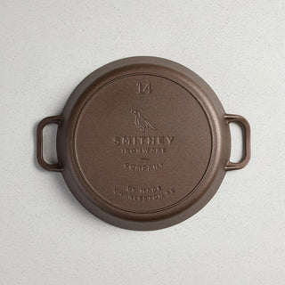 No. 14 Dual Handle Cast Iron Skillet - La Cuisine