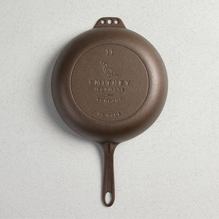 No. 11 Deep Cast Iron Skillet with Glass Lid - La Cuisine