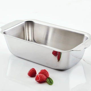 OvenBond Tri-ply Stainless Steel 1-Pound Loaf Pan - La Cuisine