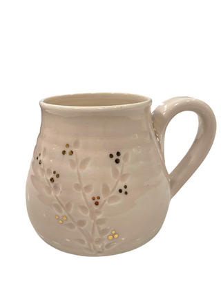 Blush Pink Mug w/ Real Gold Detail - La Cuisine