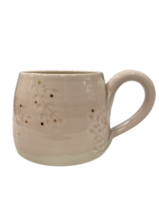 Blush Pink Mug w/ Real Gold Detail - La Cuisine
