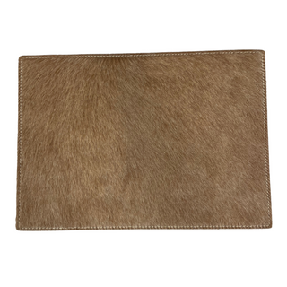 Hair On Leather Placemats (Tan), Set/6 - La Cuisine