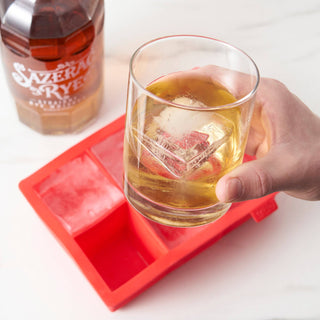 Colossal Silicone 2" Ice Cube Tray - Gray or Red: Gray - La Cuisine