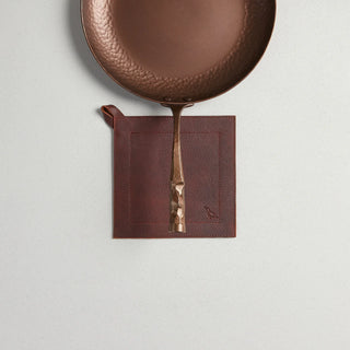 Full Grain Leather Potholder - La Cuisine