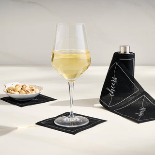 Exclusive Cocktail Napkin Stand in Silver - La Cuisine