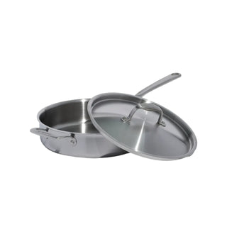 Stainless Clad 3.5 qt. Saute Pan with Lid - La Cuisine