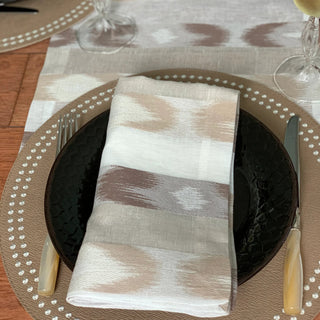 Ikat Neutral Napkins, Set/4 - La Cuisine