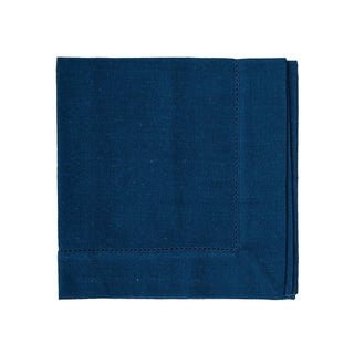 Hemstitch Navy Napkin - La Cuisine