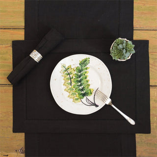 Hemstitch Onyx Napkin - La Cuisine