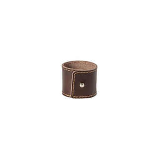 Leather Napkin Rings, Set/4- Brown - La Cuisine