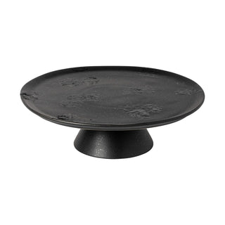Boutique Footed Plate, 11" Black Moon - La Cuisine