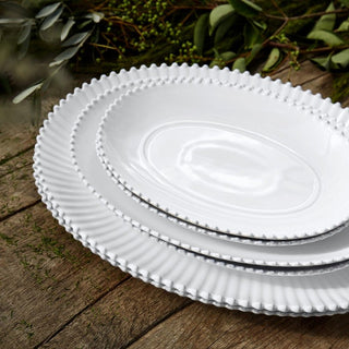 Pearl Platter, 20" White - La Cuisine