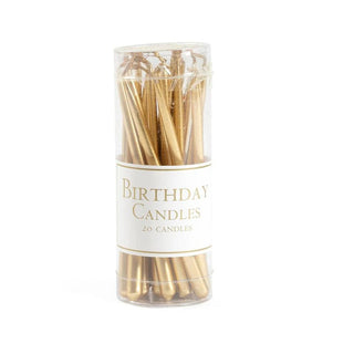 Gold Birthday Candles, pkg/20 - La Cuisine