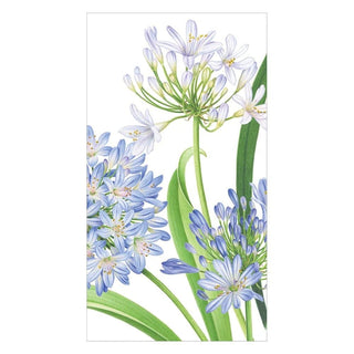 Agapanthus Garden Paper Guest Towel Napkins - 15 Per Package - La Cuisine