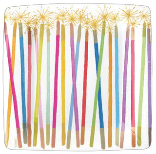 Candles White Multi Square Salad/Dessert Plates - La Cuisine