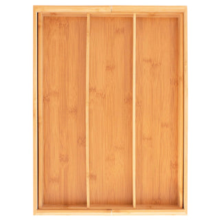 Expandable Bamboo Cutlery Drawer Organizer - La Cuisine