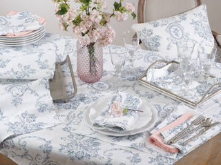Toile Floral Runner: Indigo / 16"x90" - La Cuisine
