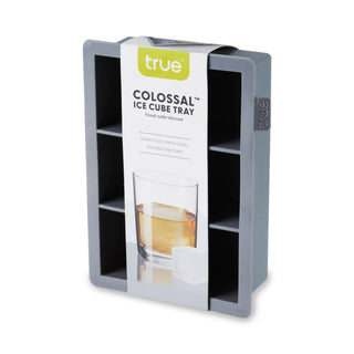 Colossal Silicone 2" Ice Cube Tray - Gray or Red: Gray - La Cuisine