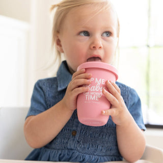 Sip Me Baby Happy Sippy Cup: Pink - La Cuisine