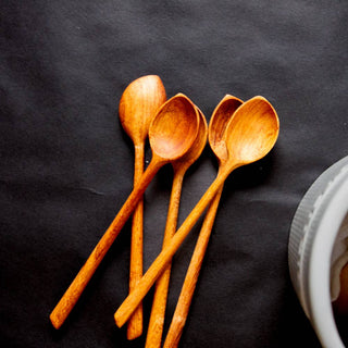 Carved Wooden Dip Spoon - La Cuisine