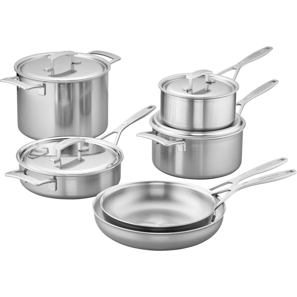Demeyere Essential 5-ply 1.5-qt Stainless Steel Saucepan with Lid
