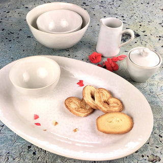 Cozina White Medium Serving Bowl