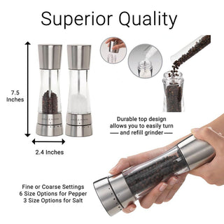 Derwent Salt & Pepper Mill Set - La Cuisine