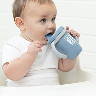 I Like Big Cups Happy Sippy Cup: Blue - La Cuisine