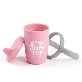Sip Me Baby Happy Sippy Cup: Pink - La Cuisine